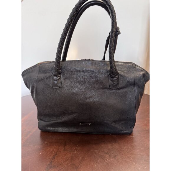 Frye Black Jesse Studded Leather Satchel Style Handbag EUC Clean $568 - Picture 5 of 16